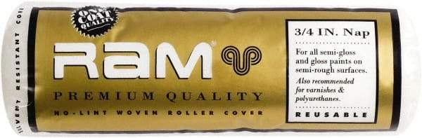 Premier Paint Roller - 3/4" Nap, 9" Wide Paint Roller Cover - Rough Texture, Polyester - USA Tool & Supply