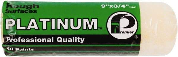 Premier Paint Roller - 3/4" Nap, 9" Wide Paint Roller Cover - Rough Texture, Polyester - USA Tool & Supply