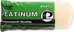 Premier Paint Roller - 1" Nap, 9" Wide Paint Roller Cover - Rough Texture, Polyester - USA Tool & Supply