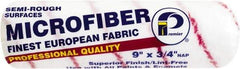 Premier Paint Roller - 3/4" Nap, 9" Wide Paint Roller Cover - Rough Texture, Microfiber - USA Tool & Supply