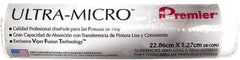 Premier Paint Roller - 1/2" Nap, 9" Wide Paint Roller Cover - Semi-Rough Texture, Microfiber - USA Tool & Supply