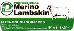 Premier Paint Roller - 1-1/2" Nap, 9" Wide Paint Roller Cover - Extra-Rough Texture, Lambskin - USA Tool & Supply