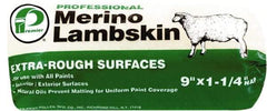 Premier Paint Roller - 1-1/4" Nap, 9" Wide Paint Roller Cover - Extra-Rough Texture, Lambskin - USA Tool & Supply