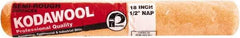 Premier Paint Roller - 1/2" Nap, 18" Wide Paint Roller Cover - Semi-Rough Texture, Polyester & Wool - USA Tool & Supply