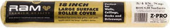 Premier Paint Roller - 3/4" Nap, 18" Wide Paint Roller Cover - Rough Texture, Polyester - USA Tool & Supply