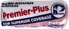 Premier Paint Roller - 1/2" Nap, 7" Wide Paint Roller Cover - Semi-Rough Texture, Polyester - USA Tool & Supply