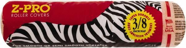 Premier Paint Roller - 3/8" Nap, 9" Wide Paint Roller Cover - Semi-Smooth Texture, Polyester - USA Tool & Supply