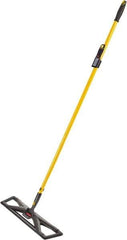 Rubbermaid - 57" Long x 5-1/2" Wide Dust Mop Frame - Black, Hook & Loop - USA Tool & Supply