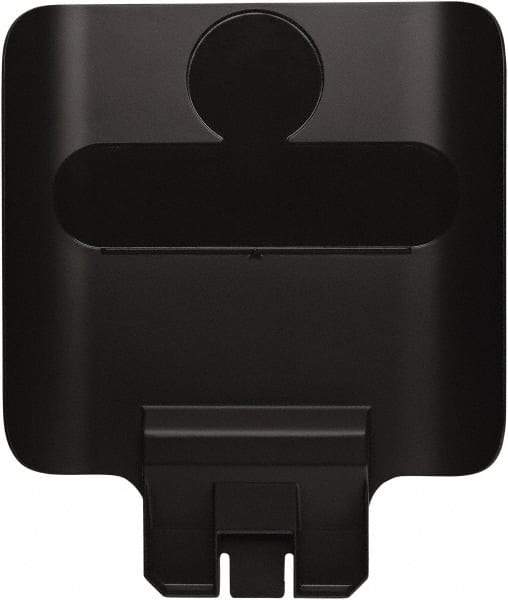 Rubbermaid - Square Lid for Use with 23 Gal Rectangular Recycle Containers - Black, Polypropylene, For Slim Jim Trash Cans - USA Tool & Supply