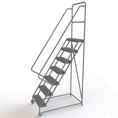 TRI-ARC - Rolling & Wall Mounted Ladders & Platforms Type: TiltNRoll Rolling Ladder Style: Tilt & Roll Safety Ladder - USA Tool & Supply