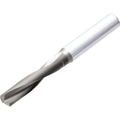 Kennametal - 4.3mm 142° Spiral Flute Solid Carbide Screw Machine Drill Bit - AlTiSiN Finish, Right Hand Cut, 24mm Flute Length, 66mm OAL, SGL Point, Straight Shank - USA Tool & Supply