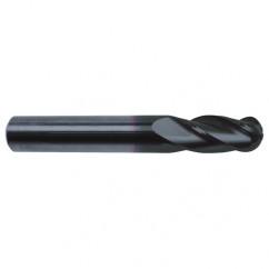 7/16" Dia. - 2-3/4 OAL - 30 Helix Super-A CBD Ball Nose EM - 4 FL - USA Tool & Supply