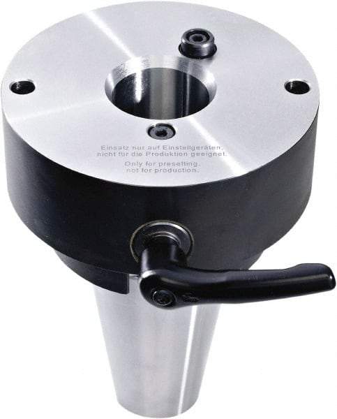 HAIMER - HSK, SK, BT, CAT, BBT, Capto, KM Taper, On-Center/Rotating, Spindle Adapter - 20mm Projection, Use with ISO50 Spindle - USA Tool & Supply