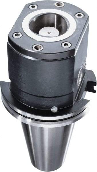 HAIMER - CAPTO C8 Taper, On-Center/Rotating, Spindle Adapter - 50mm Projection, Use with ISO50 Spindle - USA Tool & Supply