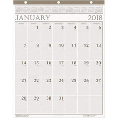 House of Doolittle - 12 Sheet, 20 x 26", Wall Calendar - Beige - USA Tool & Supply