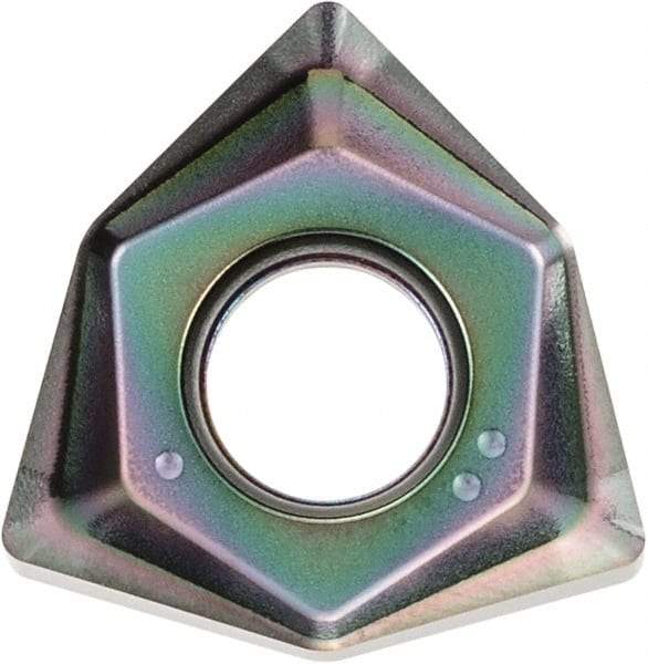 Kyocera - WNGT080608 FN Grade PDL025 Carbide Milling Insert - Cr Finish, 6.65mm Thick, 14.02mm Inscribed Circle, 1/32" Corner Radius - USA Tool & Supply