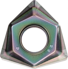 Kyocera - WNGT080608 FN Grade PDL025 Carbide Milling Insert - Cr Finish, 6.65mm Thick, 14.02mm Inscribed Circle, 1/32" Corner Radius - USA Tool & Supply