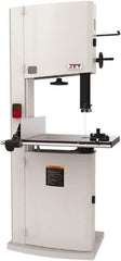 Jet - 14-1/8" Throat Capacity, Step Pulley Vertical Bandsaw - 3,100 SFPM, 1.75 hp, Single Phase - USA Tool & Supply