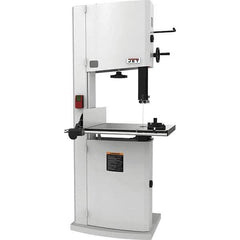 Jet - 18" Throat Capacity, Step Pulley Vertical Bandsaw - 2,300/3,800 SFPM, 3 hp, Single Phase - USA Tool & Supply