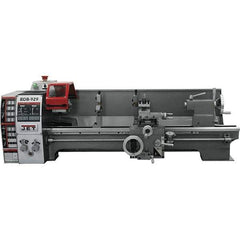 Jet - 8-3/4" Swing, 27-1/2" Between Centers, 115 Volt, Single Phase Bench Lathe - 3MT Taper, 3/4 hp, 130 to 2,000 RPM, 3/4" Bore Diam, 20" Deep x 30" High x 55" Long - USA Tool & Supply