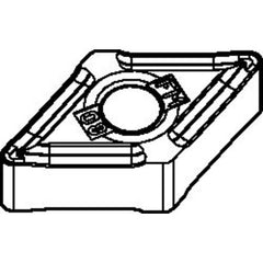 DNMG 332 FM TN2000, 1/32″ Corner Radius, 3/16″ Thick, 3/8″ Inscribed Circle, Turning Indexable Insert - USA Tool & Supply