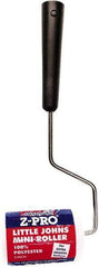 Premier Paint Roller - 10" Long, 1/4" Nap, Wall Paint Roller Set - 5" Wide, Steel Frame, Includes Roller Cover & Frame - USA Tool & Supply