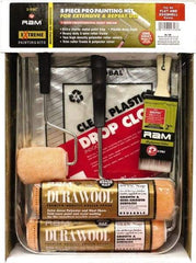 Premier Paint Roller - 3/8" Nap, Wall Paint Roller Set - 10" Wide, Steel Frame, Includes Paint Tray, Roller Cover & Frame - USA Tool & Supply