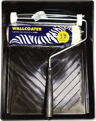 Premier Paint Roller - 3/8" Nap, Wall Paint Roller Set - 10" Wide, Steel Frame, Includes Paint Tray, Roller Cover & Frame - USA Tool & Supply