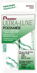 Premier Paint Roller - 1/2" Nap, 4" Wide Paint Mini Roller Covers - Semi-Rough Texture, Polyomide - USA Tool & Supply