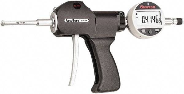 Starrett - Electronic Bore Gages Type: Pistol Grip Electronic Bore Gage Minimum Measurement (Decimal Inch): 0.3125 - USA Tool & Supply