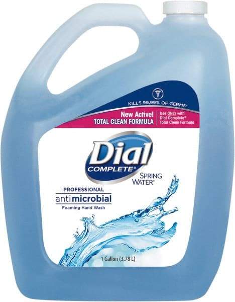 Dial - 1 Gal Bottle Foam Soap - Blue, Spring Water Scent - USA Tool & Supply