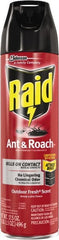 Raid - Pack of (12) 17.5-oz Aerosol Cans Ant, Roach, Silverfish, Spider & Waterbug Killer - USA Tool & Supply