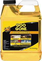 Goo Gone - 32 oz Bottle Adhesive Remover - Removes Caulk Residue, Grease, Tar, Tape, Varnish, Wax, Glue, Silicone, Contractor\x92s Adhesive, Tape Residue - USA Tool & Supply