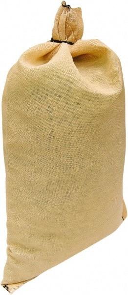 Made in USA - 14" Long x 26" High Sand Bag - Desert Tan Polypropylene, For Spill Containment - USA Tool & Supply