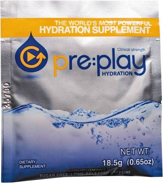 Hydration Health - 0.65 oz Packet Sugar Free Raspberry Lemonade Activity Drink - Powdered, Yields 18 oz - USA Tool & Supply