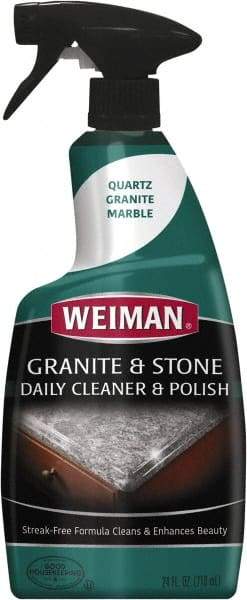 Weiman - 24 fl oz Liquid Stone Cleaner - Citrus Scented, Spray Bottle Container - USA Tool & Supply