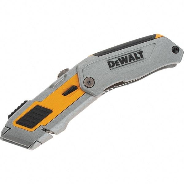 Stanley - 2-7/16" Blade, 8" OAL, Straight Pocket Knife - 4-3/4" Closed Length, Steel, 1 Blade, 1 Edge - USA Tool & Supply