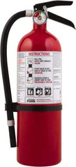 Kidde - 5 Lb, 3-A:40-B:C Rated, Dry Chemical Fire Extinguisher - 4-1/2" Diam x 16.07" High, 195 psi, 18' Discharge in 15 sec, Seamless Aluminum Cylinder - USA Tool & Supply
