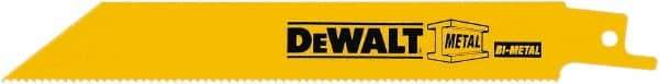 DeWALT - 12" Long x 3/4" Thick, Bi-Metal Reciprocating Saw Blade - Straight Profile, 18 TPI, Toothed Edge, Tang Shank - USA Tool & Supply