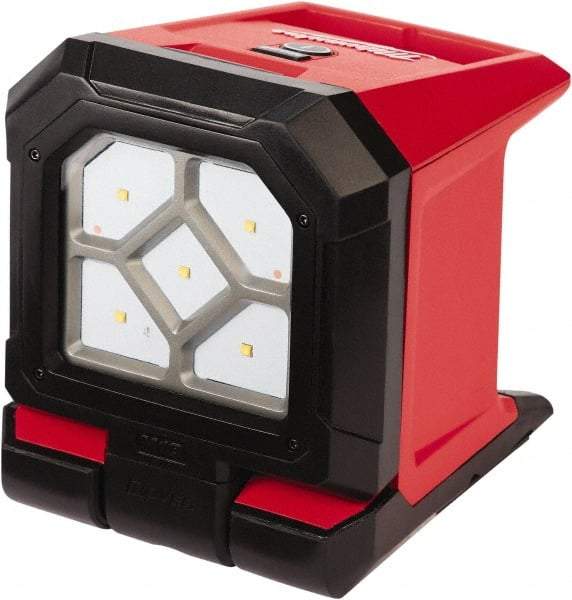 Milwaukee Tool - 18 Volts, 1500 Lumens, Cordless Work Light - Red/Black, Up to 20 hr Run Time - USA Tool & Supply