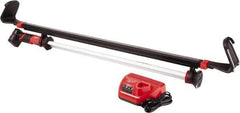 Milwaukee Tool - 12 Volt, 12 Watt, Cordless, LED Portable Horizontal Mount Work Light - 1,350 Lumens - USA Tool & Supply