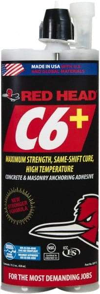 Red Head - Anchoring Adhesives Adhesive Material: Epoxy Volume (fl. oz.): 15.00 - USA Tool & Supply