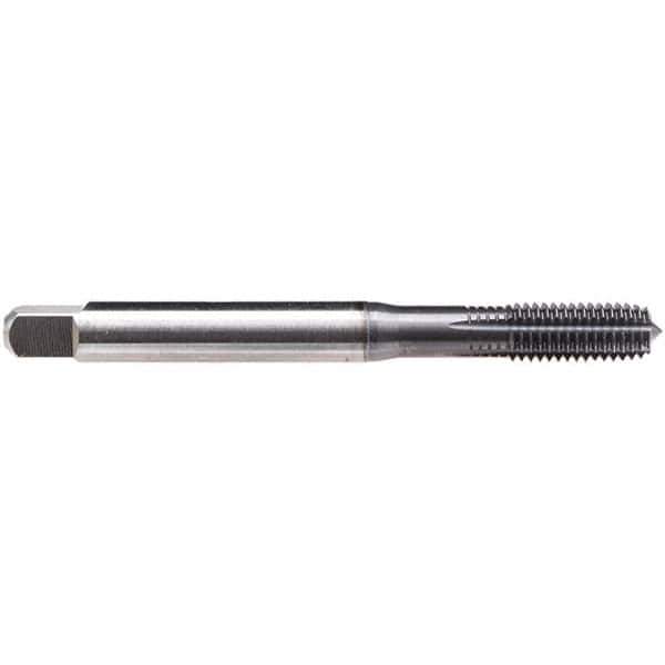 Emuge - #2-56 UNC, Semi-Bottoming Chamfer, TiCN Finish, High Speed Steel Thread Forming STI Taps - 1-49/64" OAL, 0.141" Shank Diam, 9/32" Thread Length - USA Tool & Supply
