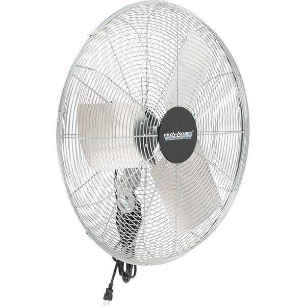 PRO-SOURCE - 24" Blade, 1/4 hp, 5,000 & 6,800 CFM, Oscillating Industrial Circulation Fan - Fan Head Only, 115 Volts, 2 Speed - USA Tool & Supply