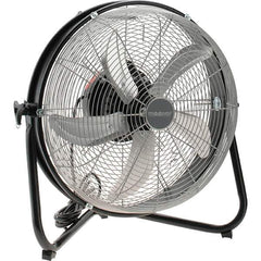 PRO-SOURCE - 18" Blade, 5/64 hp, 1,550, 2,000 & 2,680 CFM, Oscillating Industrial Circulation Fan - Floor Stand, 120 Volts, 3 Speed - USA Tool & Supply