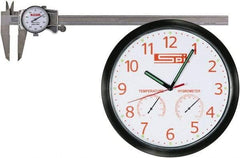 SPI - 0" to 6" Range, 0.001" Graduation, 0.1" per Revolution, Dial Caliper - White Face - USA Tool & Supply