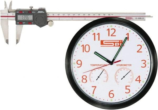 SPI - 0 to 200mm Range, 0.01mm Resolution, Electronic Caliper - Stainless Steel with 50mm Stainless Steel Jaws, 0.0015" Accuracy - USA Tool & Supply