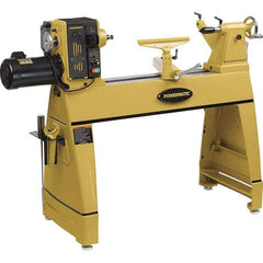 Powermatic - 20" Swing, 36" Between Centers, 220 Volt, Triple Phase Toolroom Lathe - 2MT Taper, 2 hp, 15 to 3,200 RPM, 5/8" Bore Diam, 36-1/2" Deep x 47" High x 81" Long - USA Tool & Supply