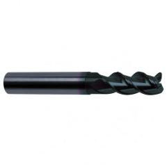 5/16" Dia. - 3" OAL - 45° Helix Super-A Carbide End Mill - 3 FL - USA Tool & Supply