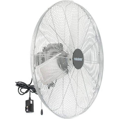 PRO-SOURCE - 30" Blade, 1/4 hp, 5,300, 6,200 & 7,800 CFM, Oscillating Industrial Circulation Fan - Back-Mounted, 120 VAC Volts, 1.60-1.90 Amps, 3 Speed - USA Tool & Supply